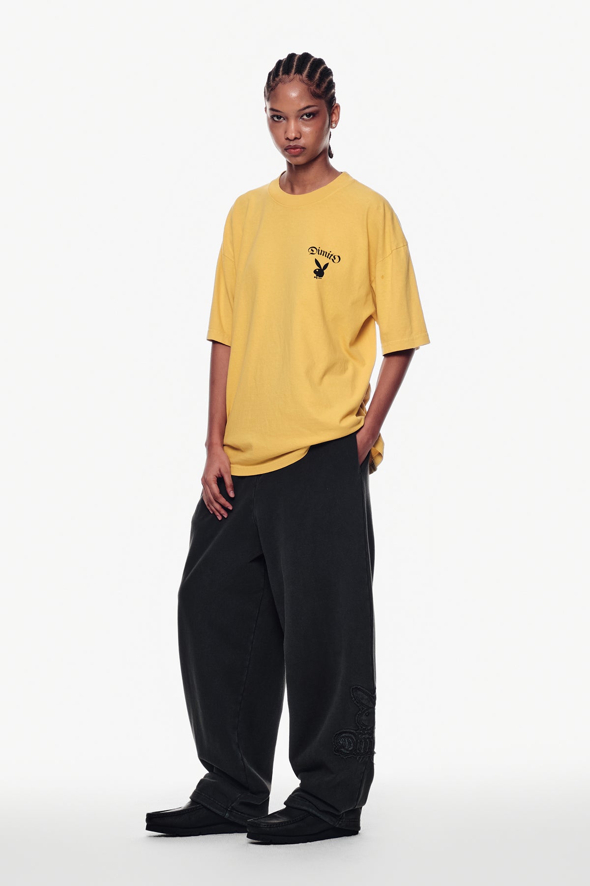 VERT [PLAYBOY x DIMITO] BUNNY GRAPHIC SSV GD 6.5OZ TEE SPECTRA YELLOW