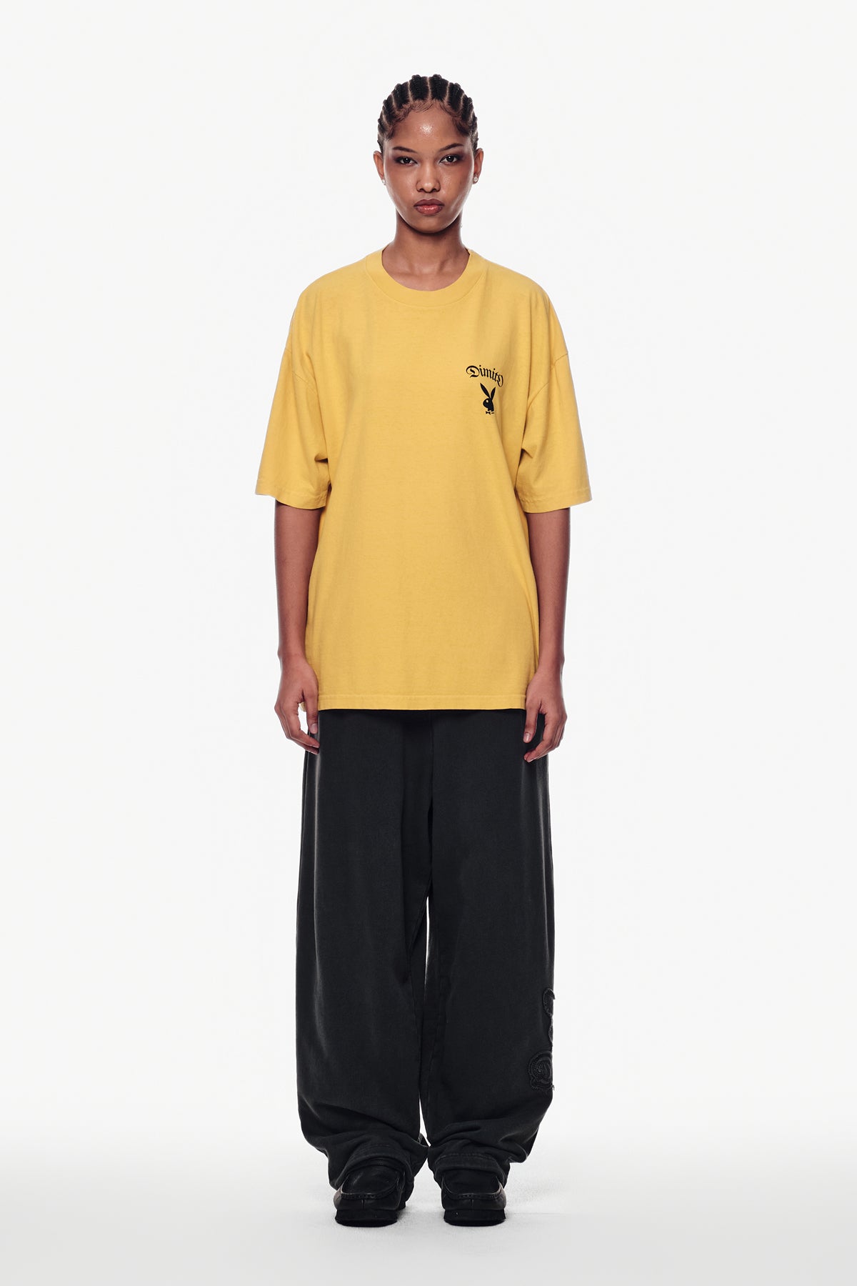 VERT [PLAYBOY x DIMITO] BUNNY GRAPHIC SSV GD 6.5OZ TEE SPECTRA YELLOW