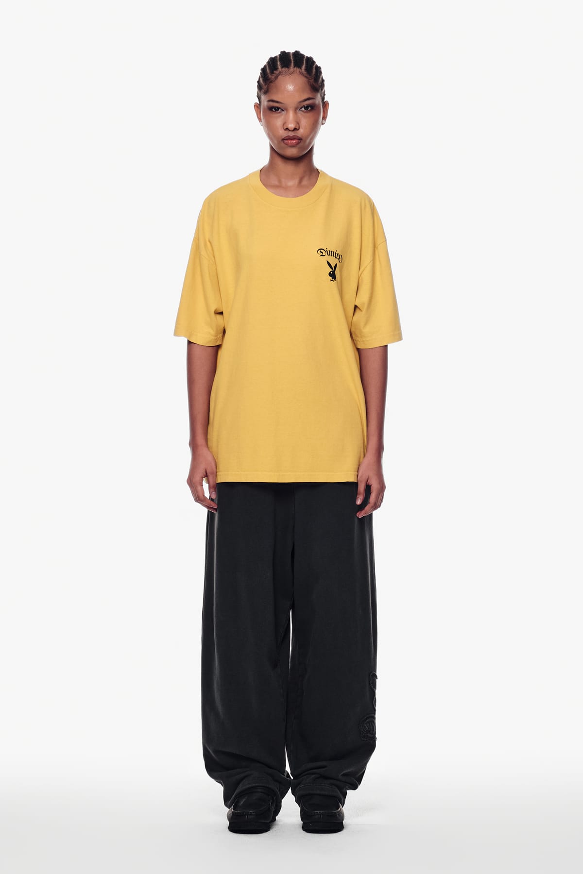 [INVITED] [PLAYBOY x DIMITO] BUNNY GRAPHIC SSV GD 6.5OZ TEE SPECTRA YELLOW