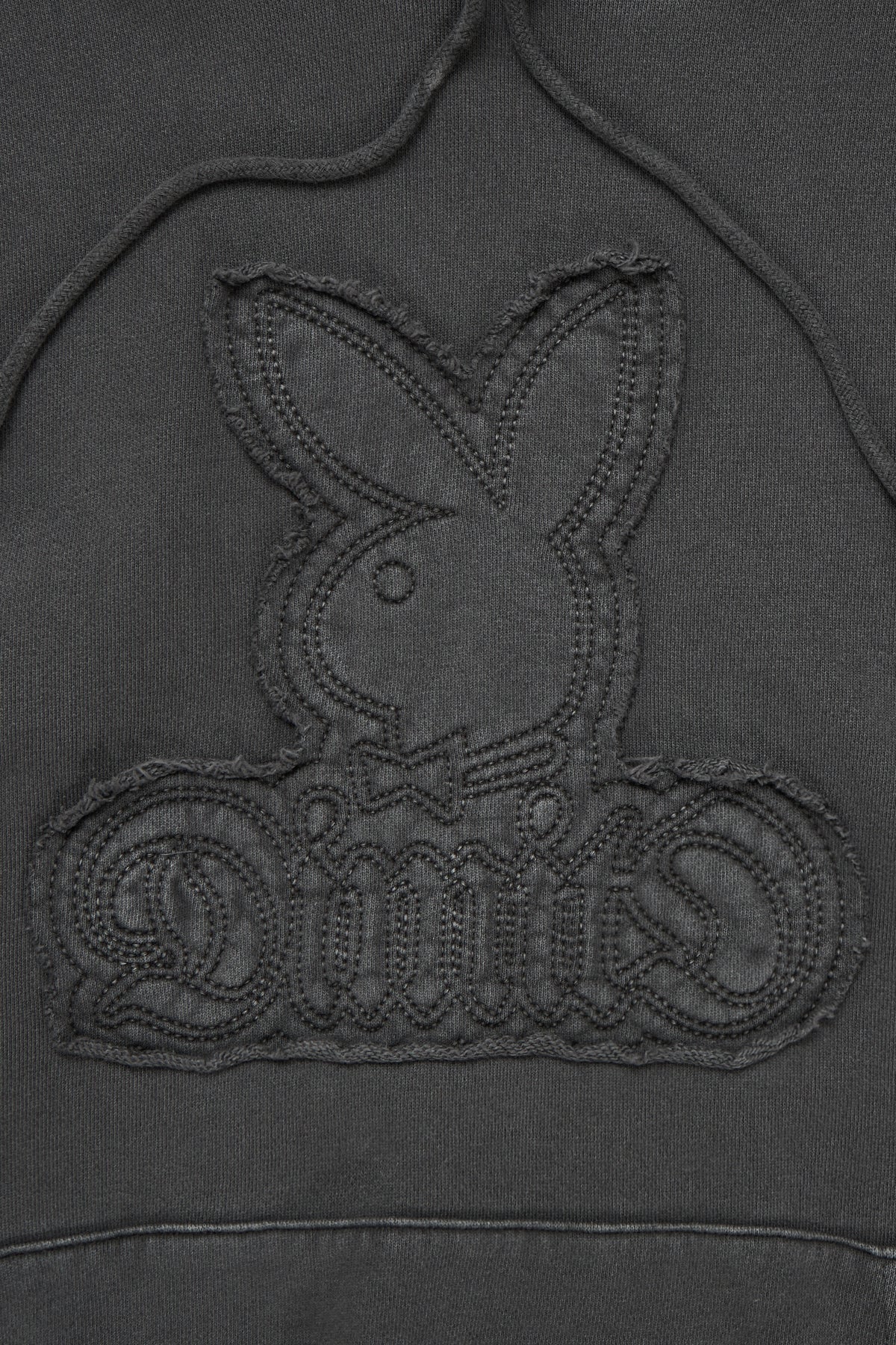 VERT [PLAYBOY x DIMITO] BUNNY HOODIE WASHED BLACK