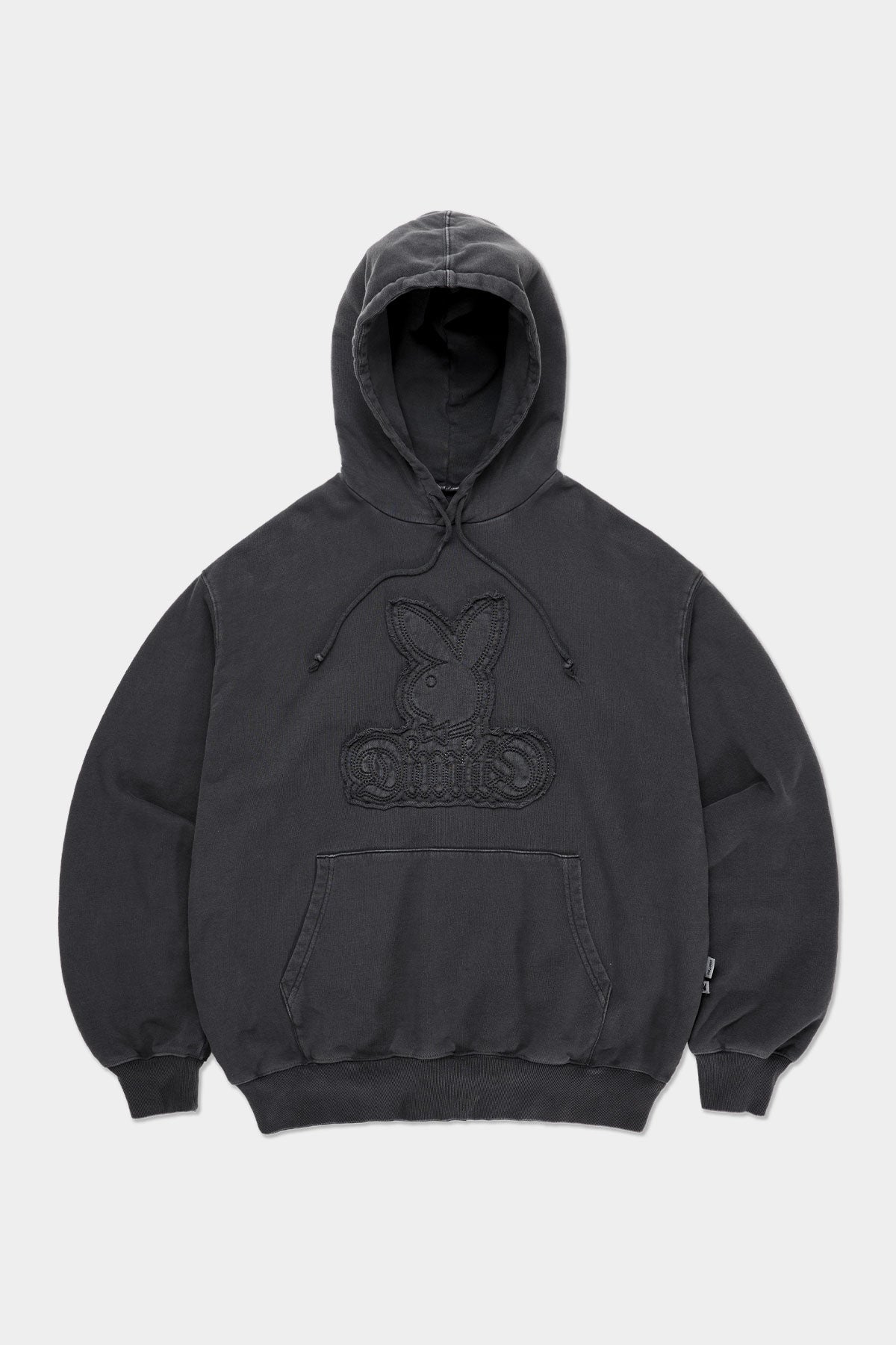 VERT [PLAYBOY x DIMITO] BUNNY HOODIE WASHED BLACK