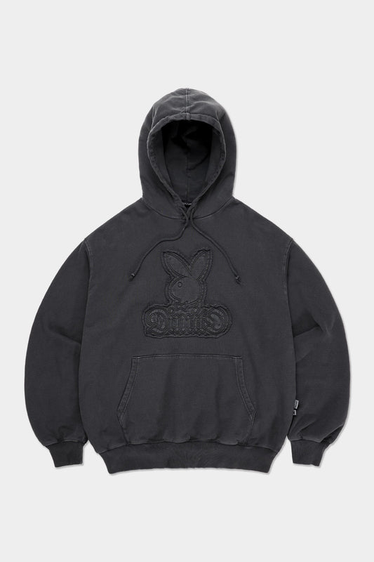 VERT [PLAYBOY x DIMITO] BUNNY HOODIE WASHED BLACK