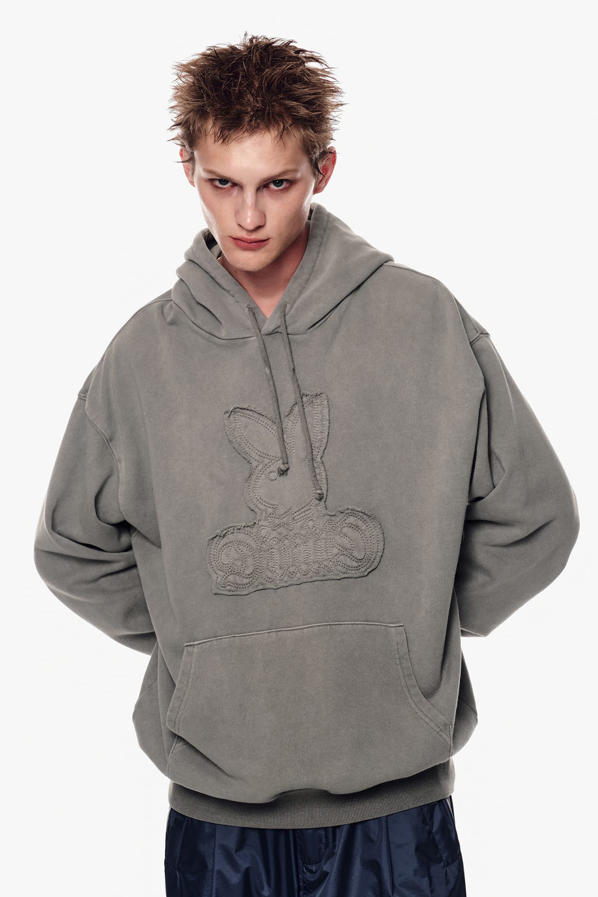 [INVITED] [PLAYBOY x DIMITO] BUNNY HOODIE WASHED GREY