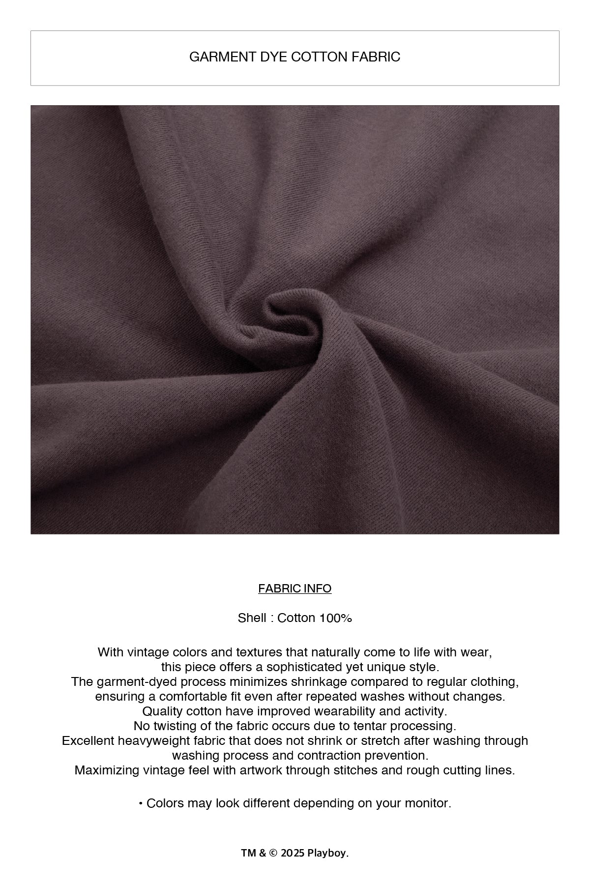 VERT [PLAYBOY x DIMITO] BUNNY HOODIE WASHED WINE