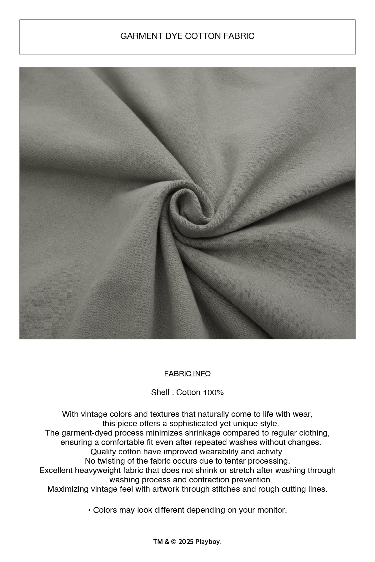 VERT [PLAYBOY x DIMITO] BUNNY SWEATPANTS WASHED GREY