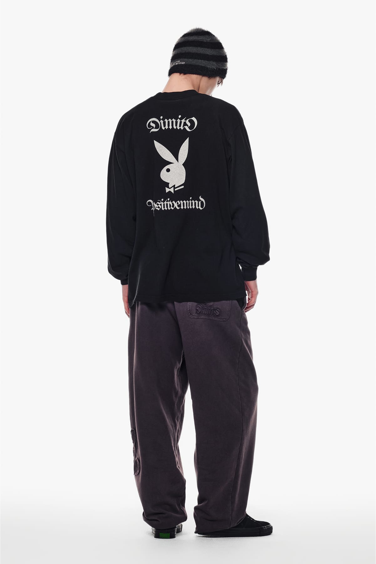 [INVITED] [PLAYBOY x DIMITO] BUNNY SWEATPANTS WASHED WINE