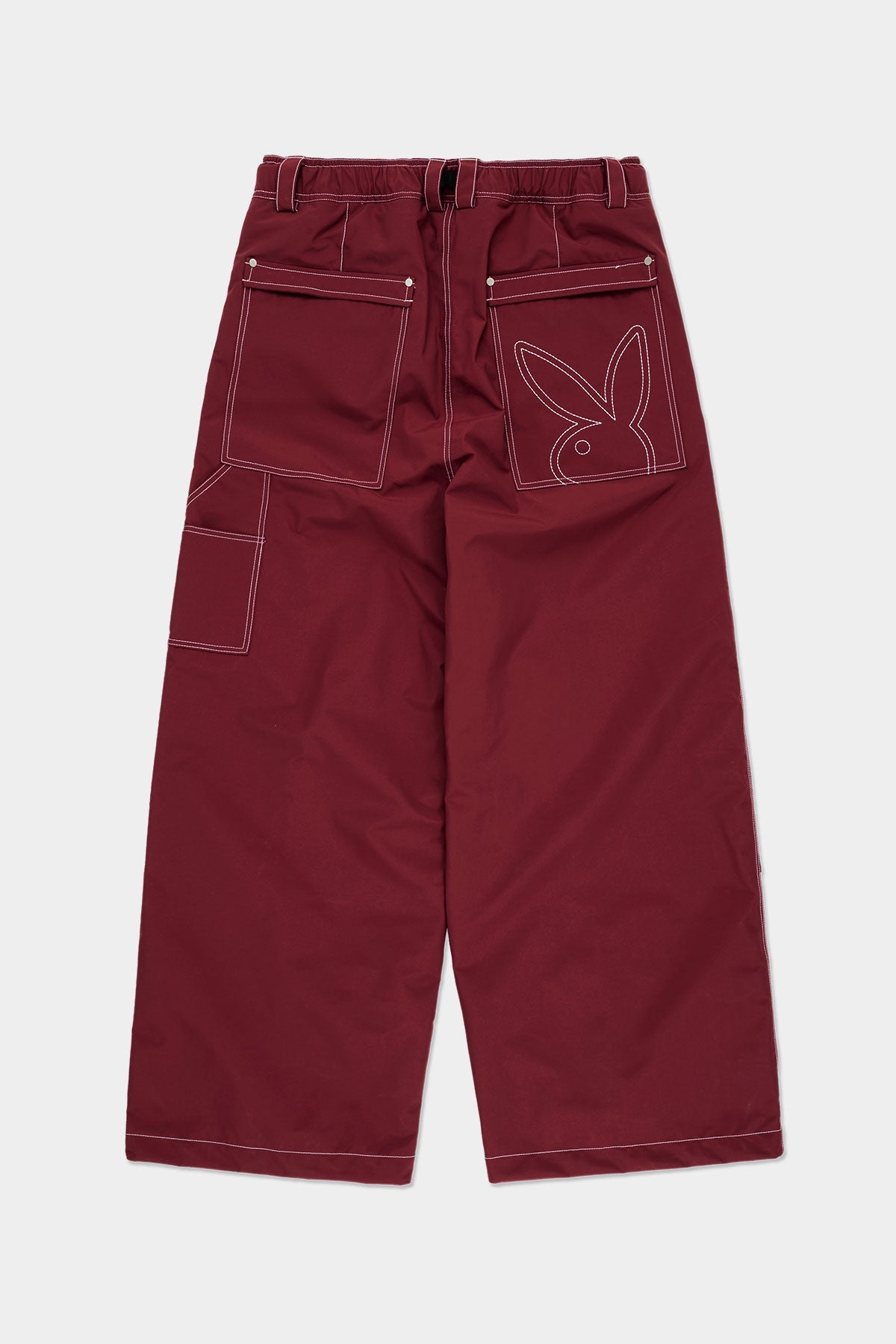 [PROMO] [PLAYBOY x DIMITO] DOUBLE KNEE PANTS (WIDE FIT LV.2) DARK RED