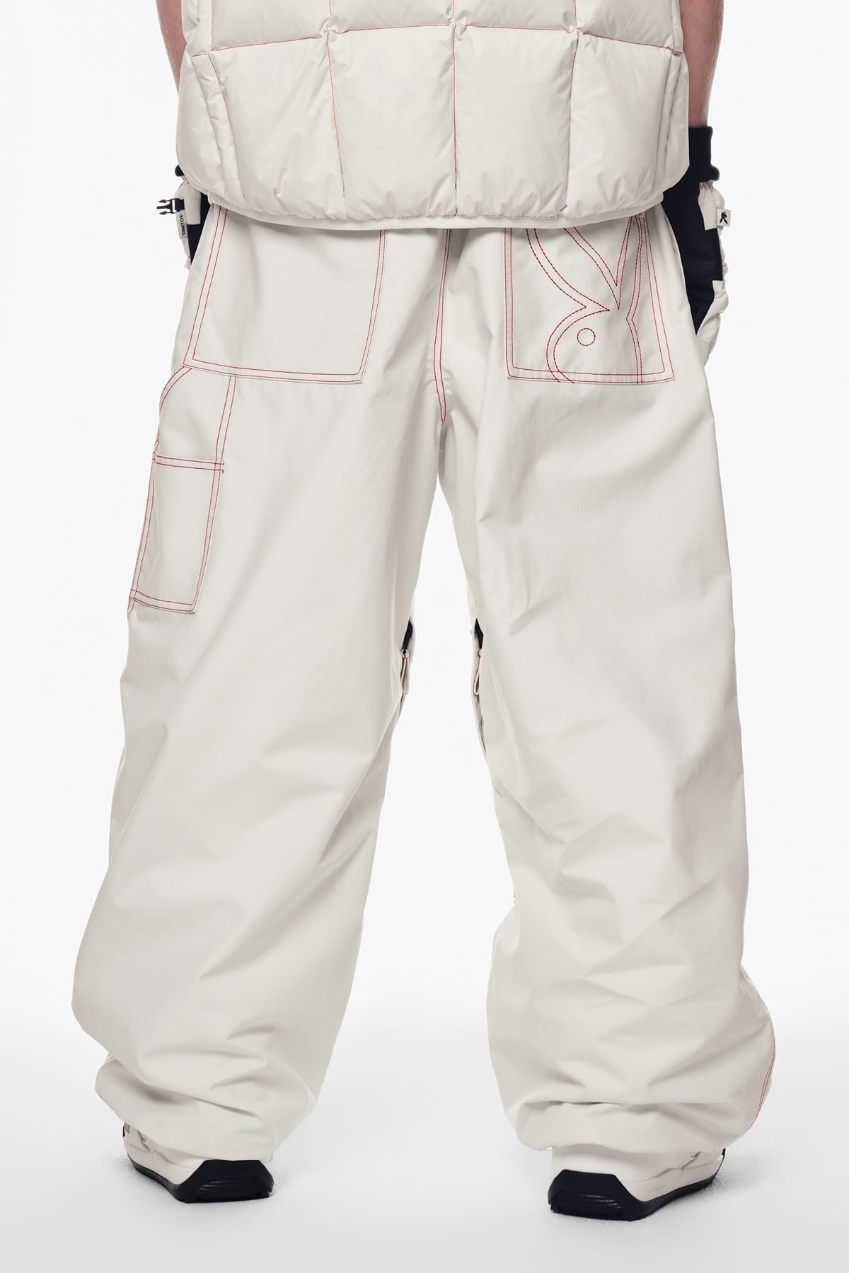 [INVITED] [PLAYBOY x DIMITO] DOUBLE KNEE PANTS (WIDE FIT LV.2) OFF WHITE