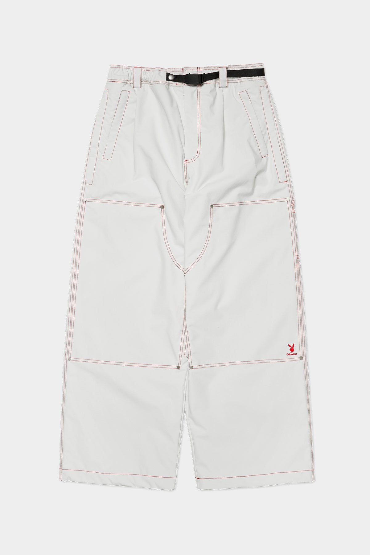 [INVITED] [PLAYBOY x DIMITO] DOUBLE KNEE PANTS (WIDE FIT LV.2) OFF WHITE