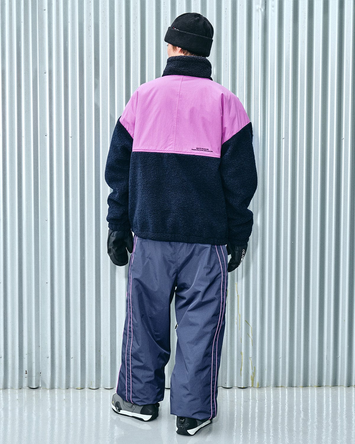 [INVITED] (PLAYBOY X DIMITO) FLEECE JACKET NAVY