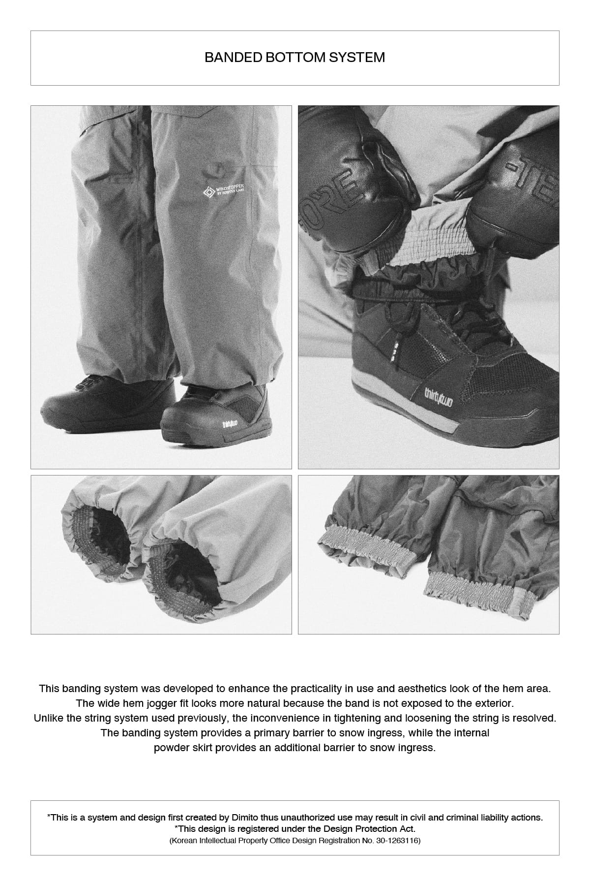 [INVITED] [PLAYBOY x DIMITO] PIPING BANDED FAUX LEATHER PANTS (WIDE FIT LV.2) WHITE