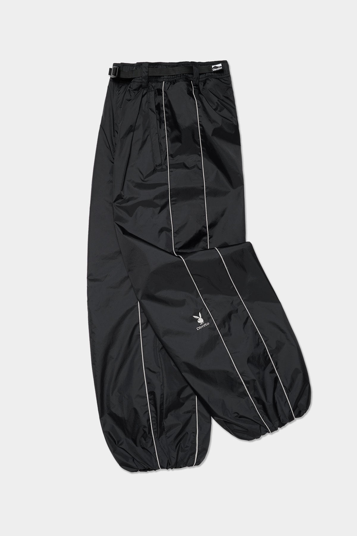 VERT [PLAYBOY x DIMITO] PIPING BANDED PANTS (WIDE FIT LV.2) BLACK