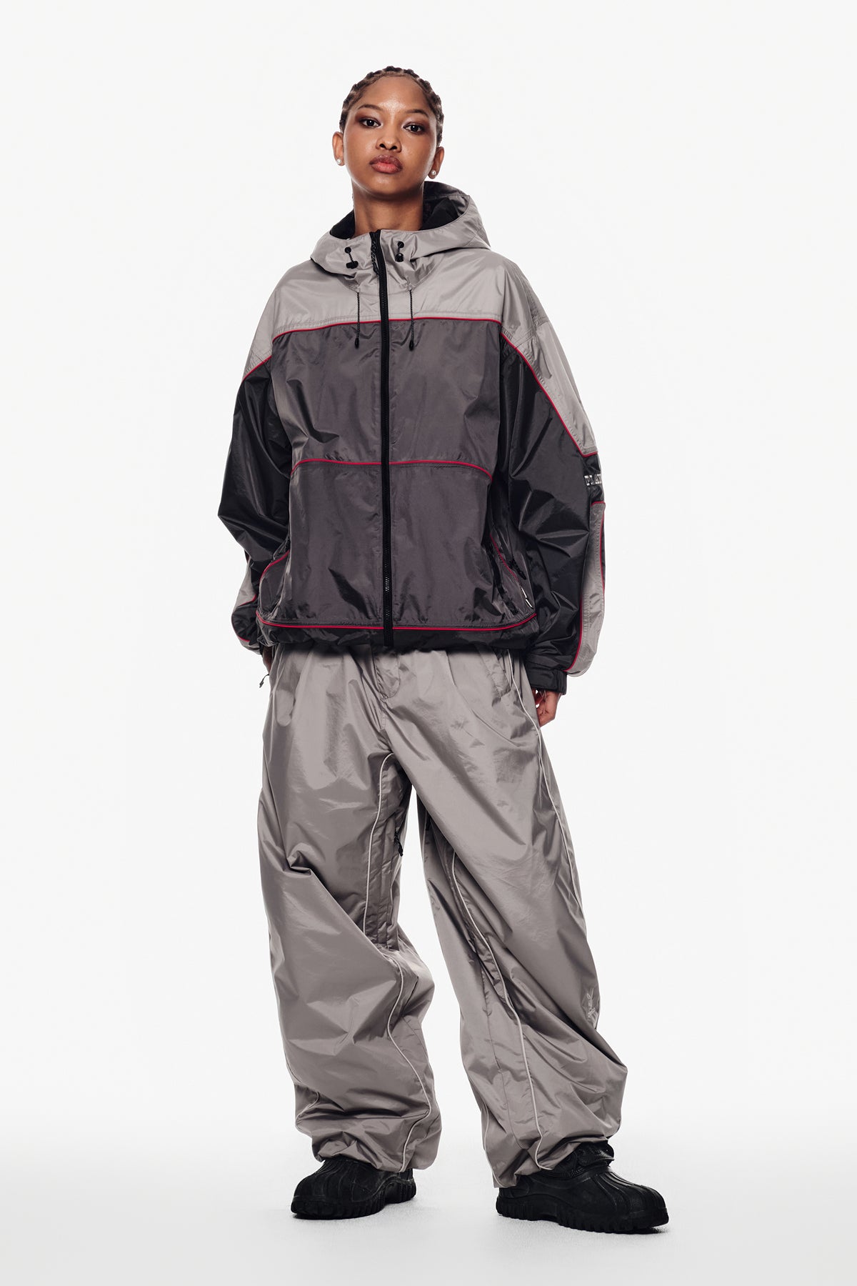 VERT [PLAYBOY x DIMITO] PIPING BANDED PANTS (WIDE FIT LV.2) CONCRETE GREY