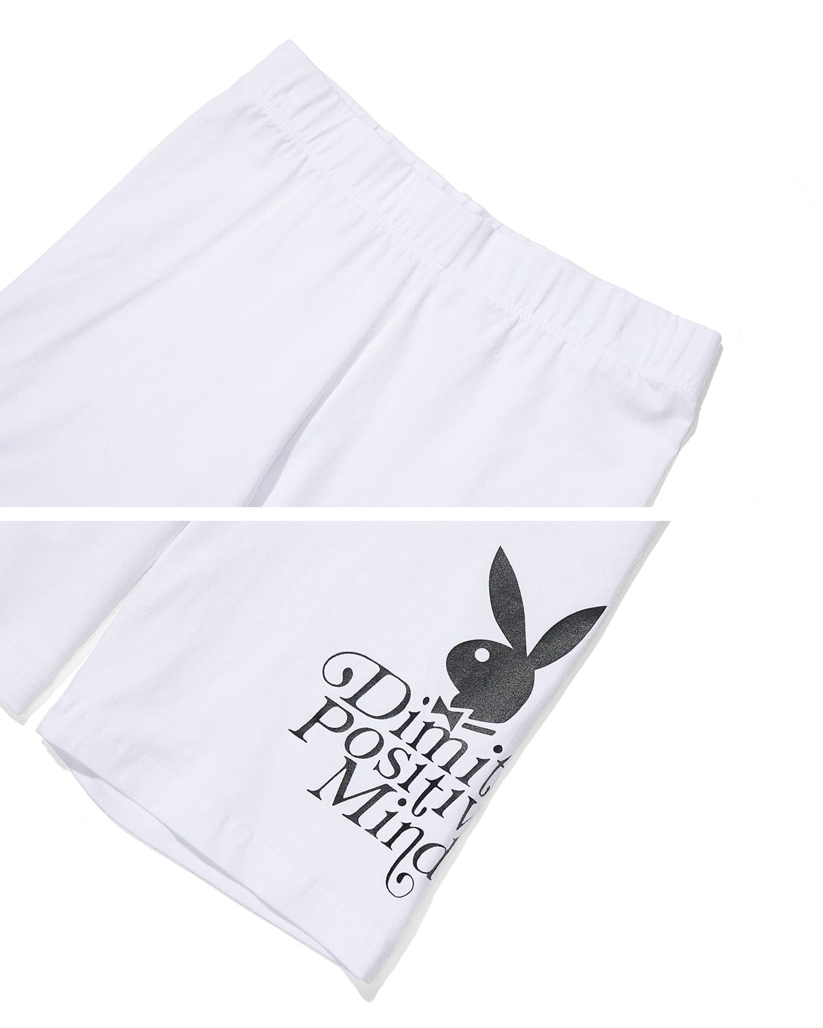 [PROMO] (PLAYBOY X DIMITO) SPANDEX BIKER SHORT WHITE