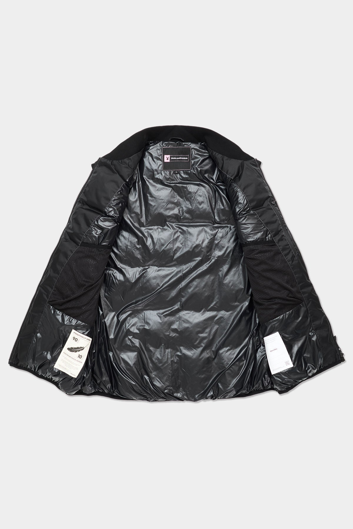 VERT [PLAYBOY x DIMITO] STITCHED DOWN VEST BLACK