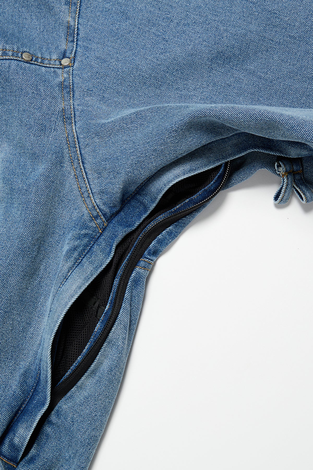 VERT [PLAYBOY x DIMITO] STUD WESTERN DENIM JACKET WASHED GREY