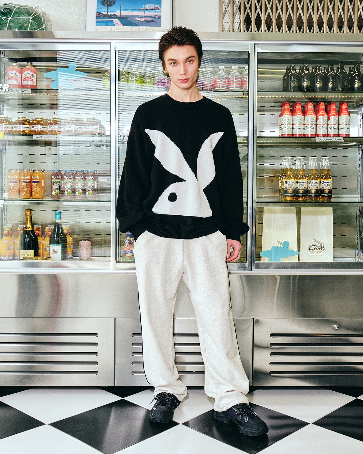 [INVITED] (PLAYBOY X DIMITO) SWEATER BLACK