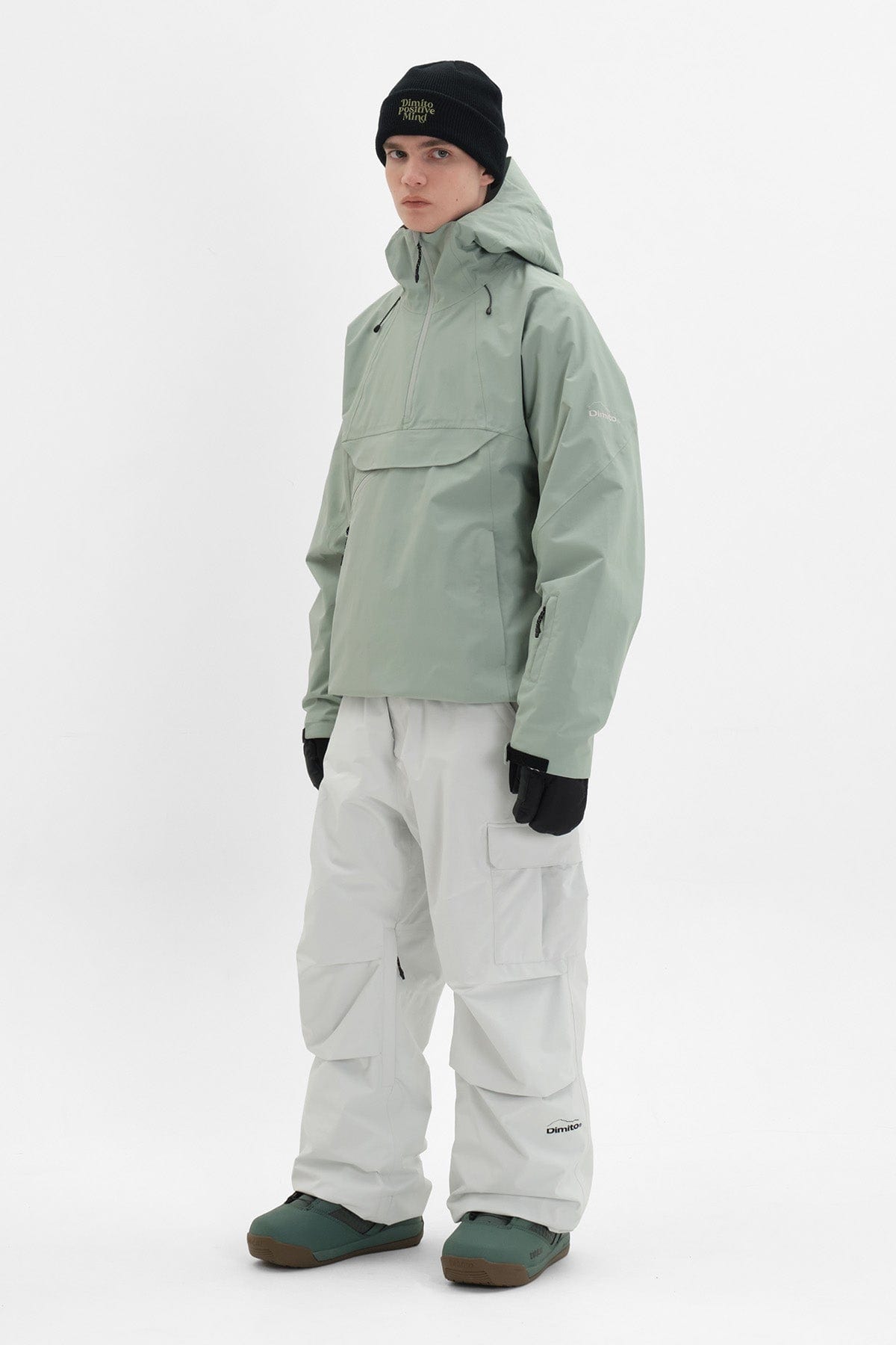 [INVITED] QUASAR SD PULLOVER JACKET SLATE MINT