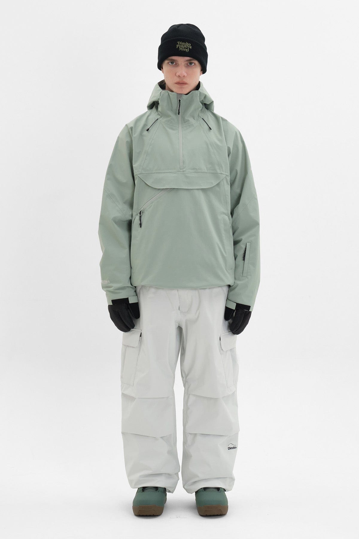 [INVITED] QUASAR SD PULLOVER JACKET SLATE MINT