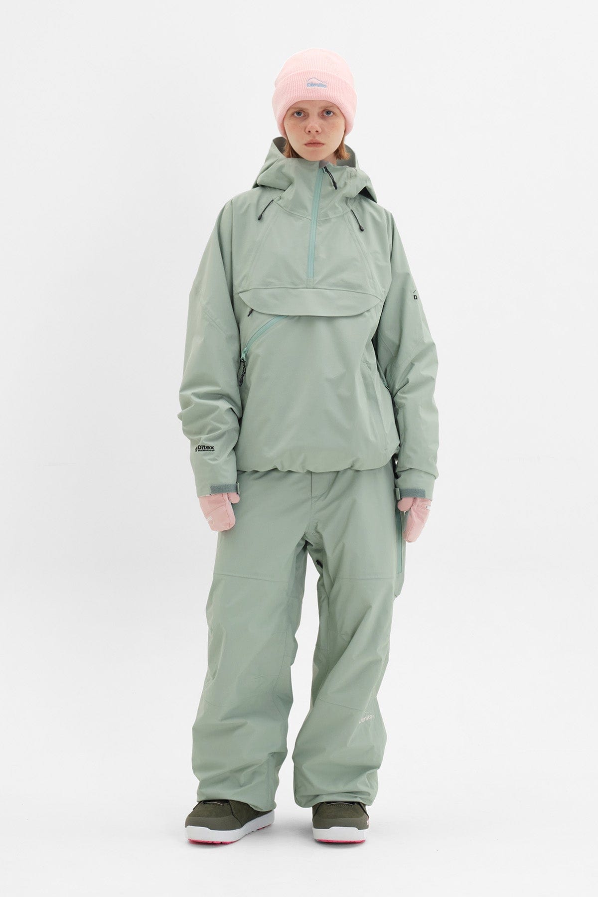 [INVITED] QUASAR SD PULLOVER JACKET SLATE MINT