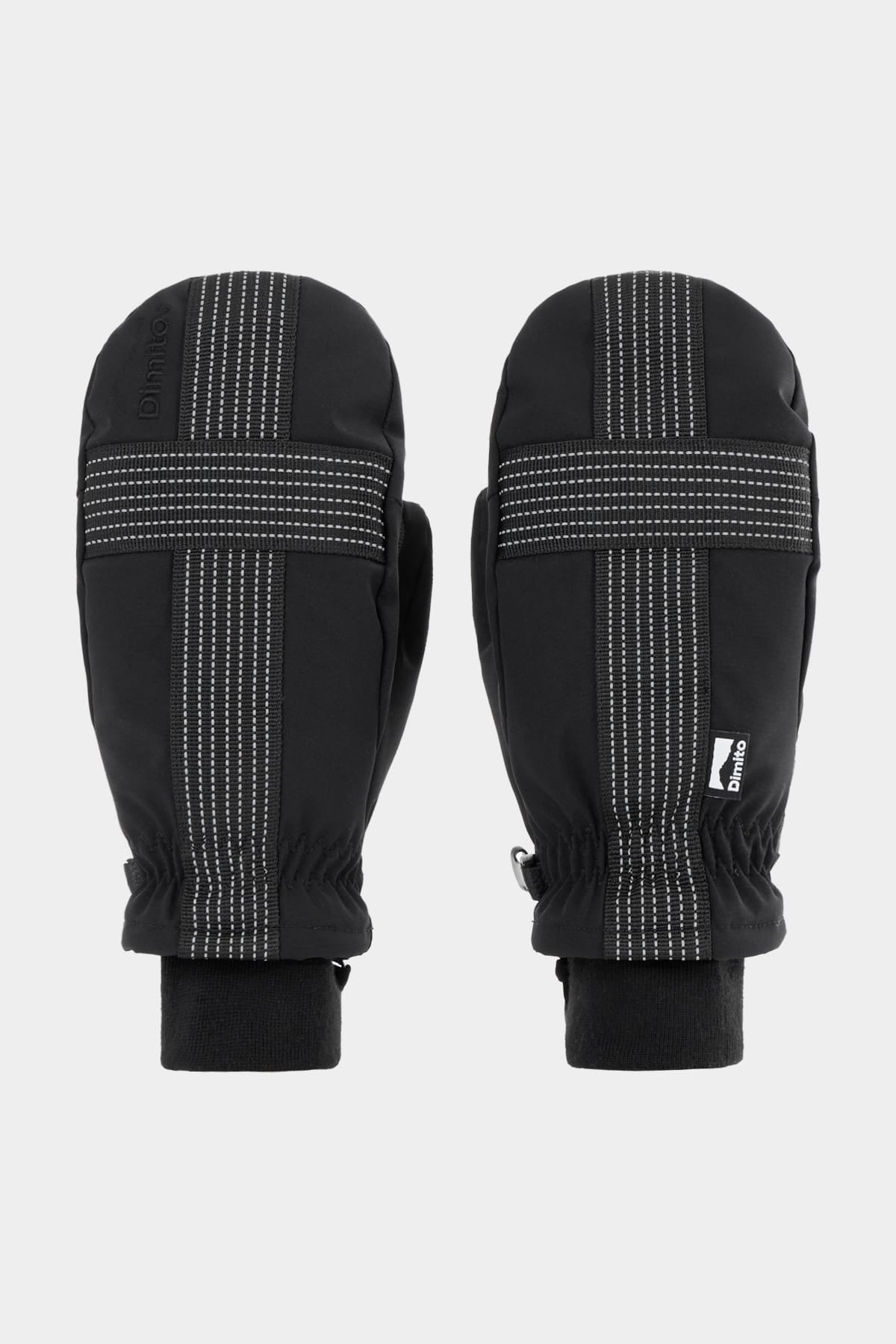 [PROMO] REFLECTIVE CROSS BAND MITTEN BLACK