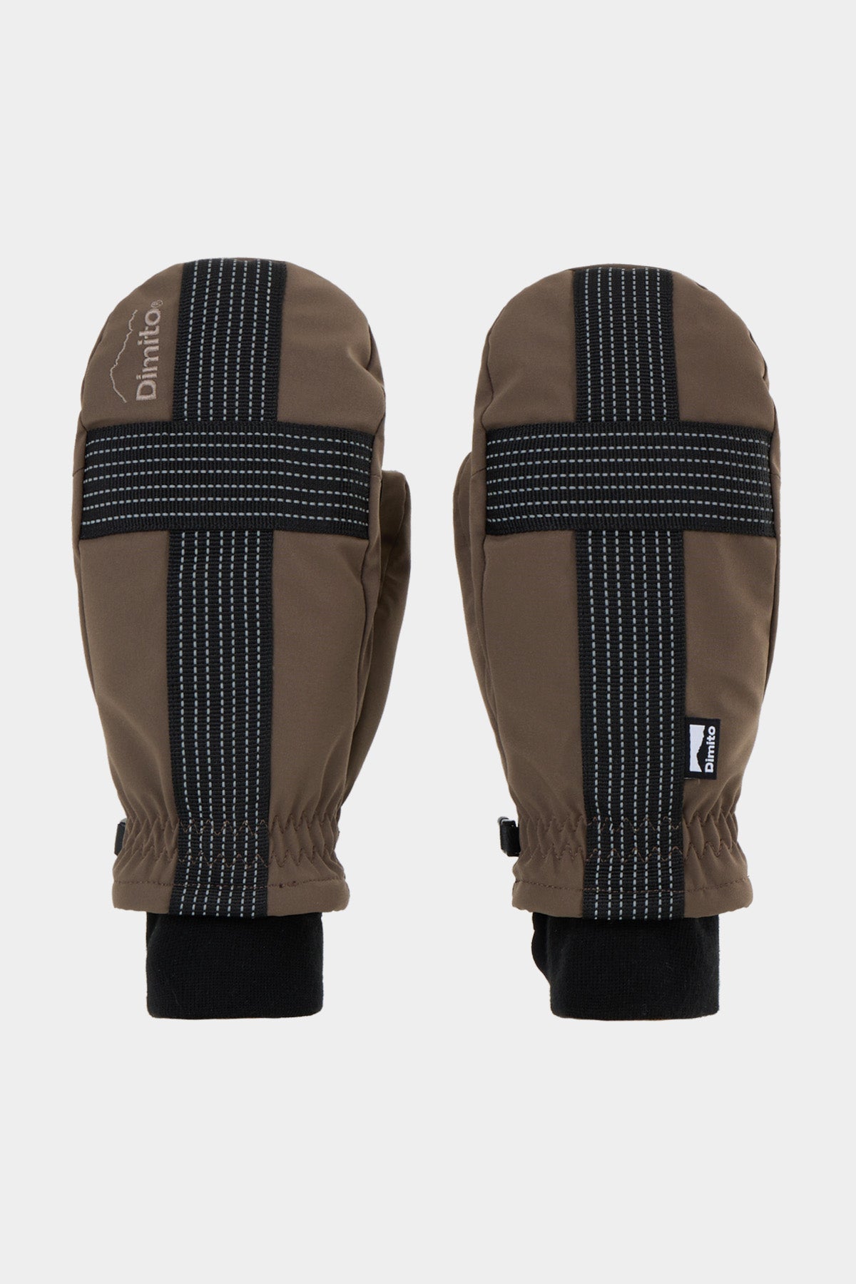 VERT REFLECTIVE CROSS BAND MITTEN MUD