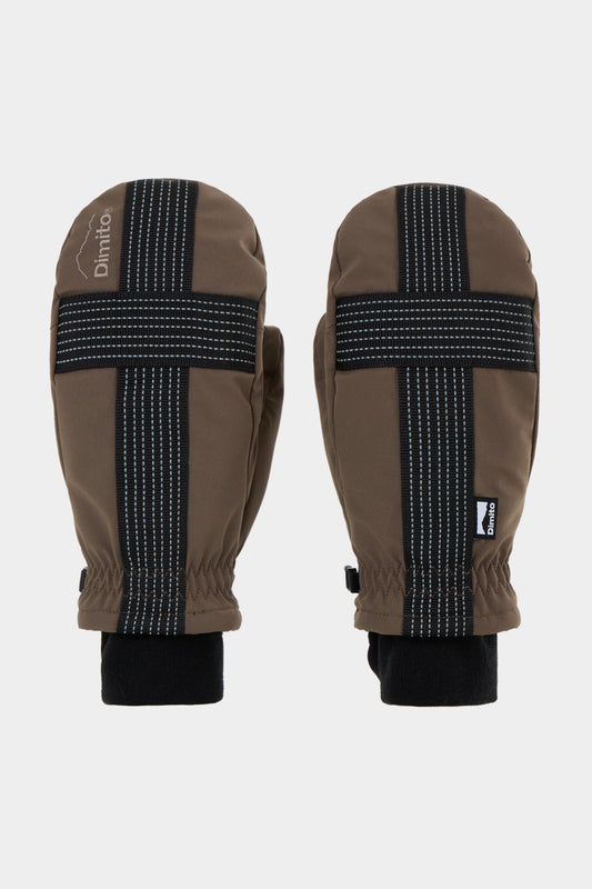 VERT REFLECTIVE CROSS BAND MITTEN MUD