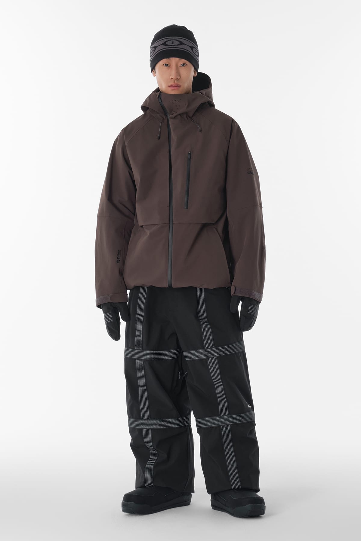 [PROMO] REFLECTIVE LINE BANDED PANTS (WIDE FIT LV.2) BLACK