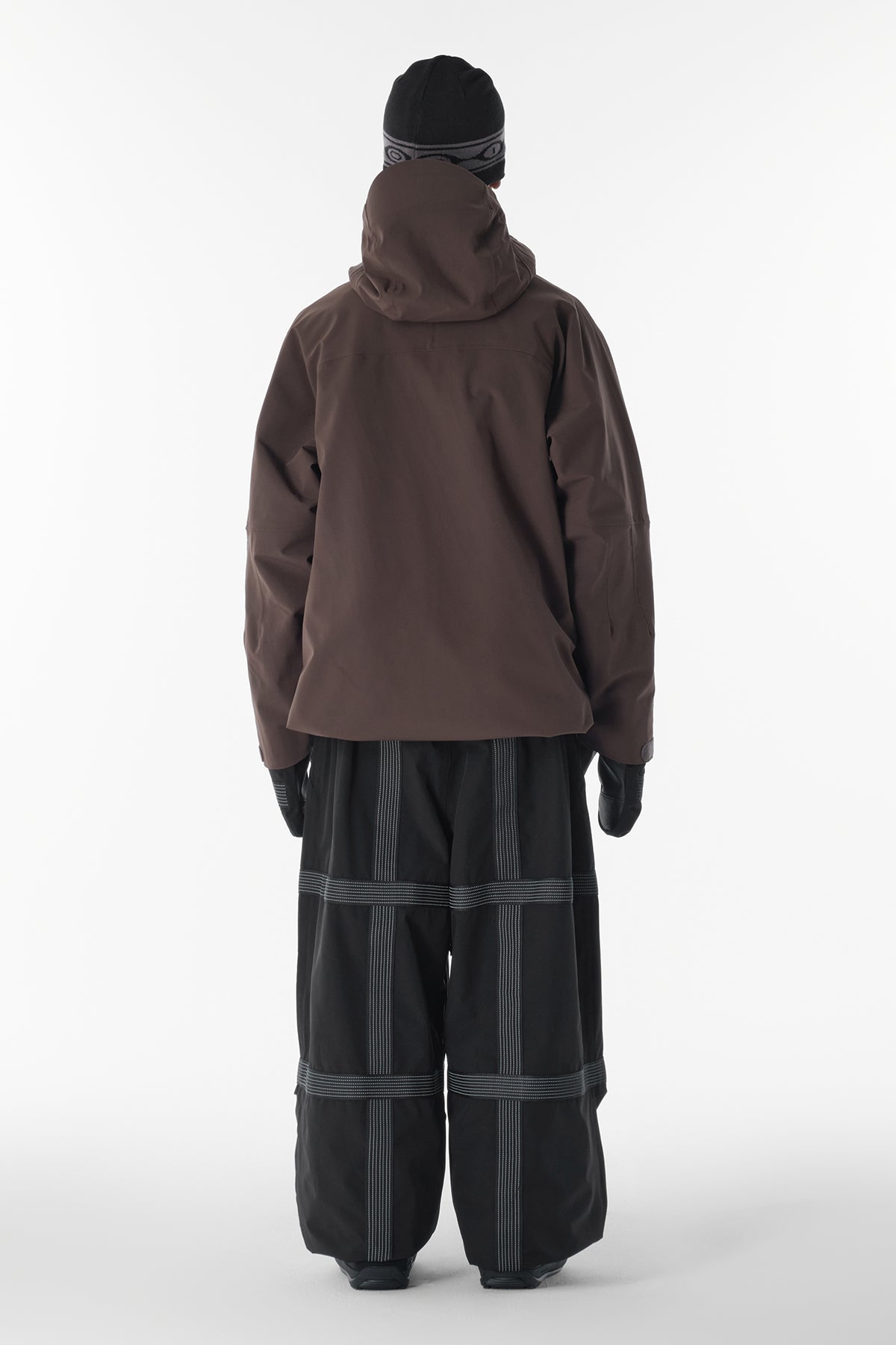 VERT REFLECTIVE LINE BANDED PANTS (WIDE FIT LV.2) BLACK