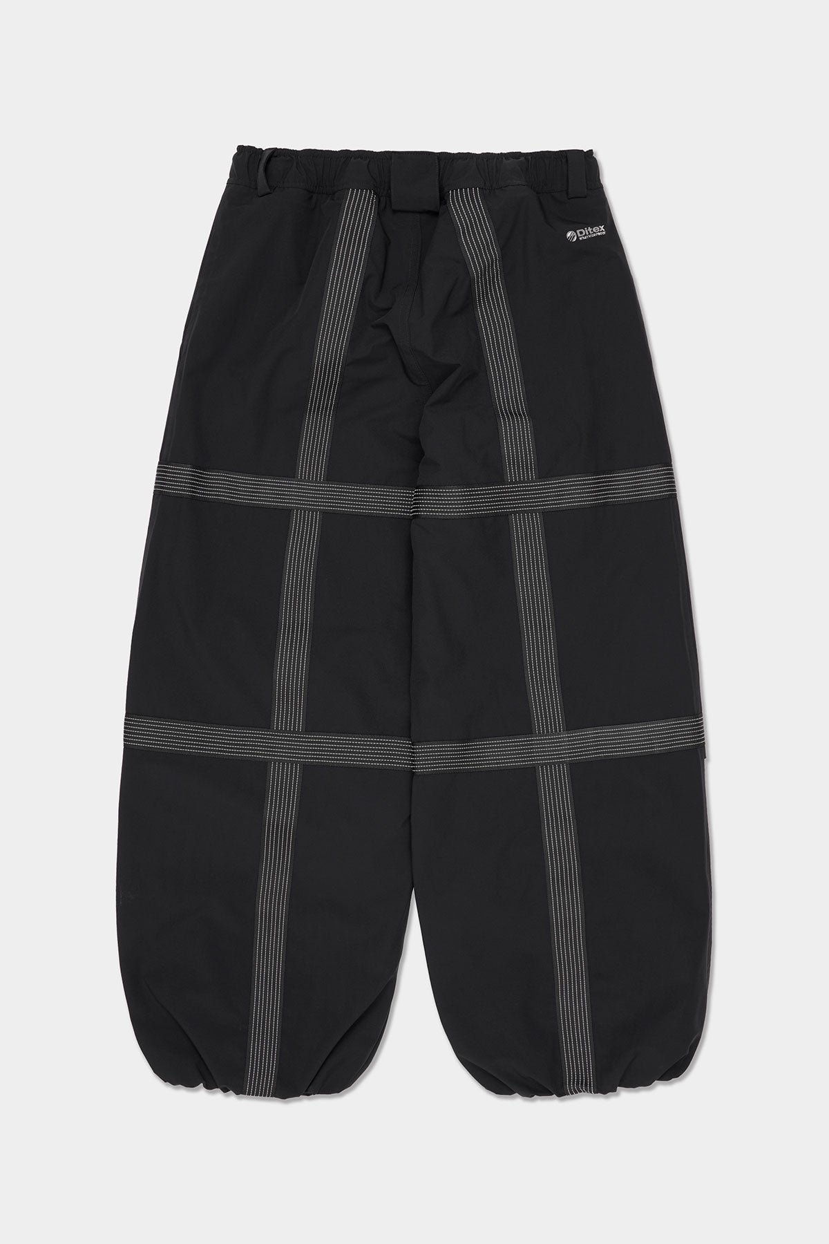 VERT REFLECTIVE LINE BANDED PANTS (WIDE FIT LV.2) BLACK