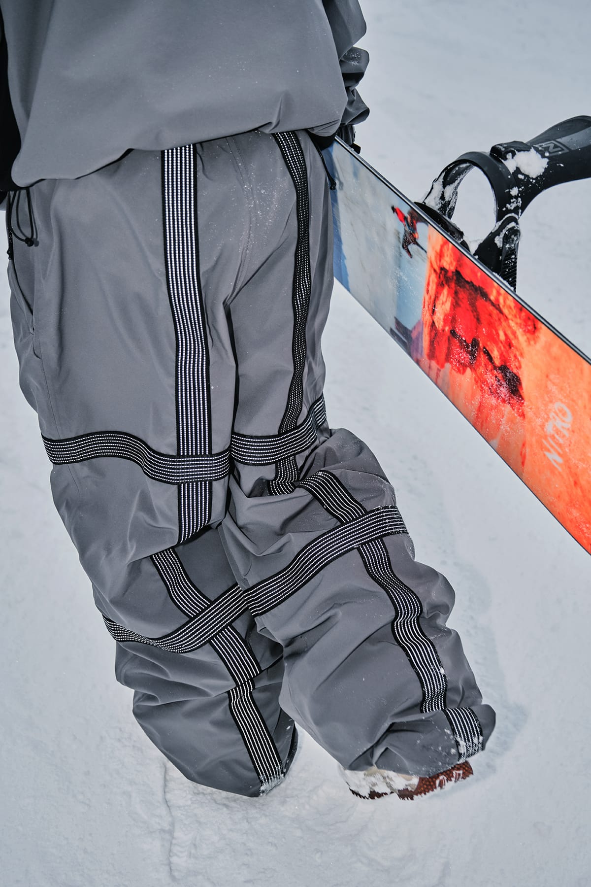[INVITED] REFLECTIVE LINE BANDED PANTS (WIDE FIT LV.2) COOL GREY
