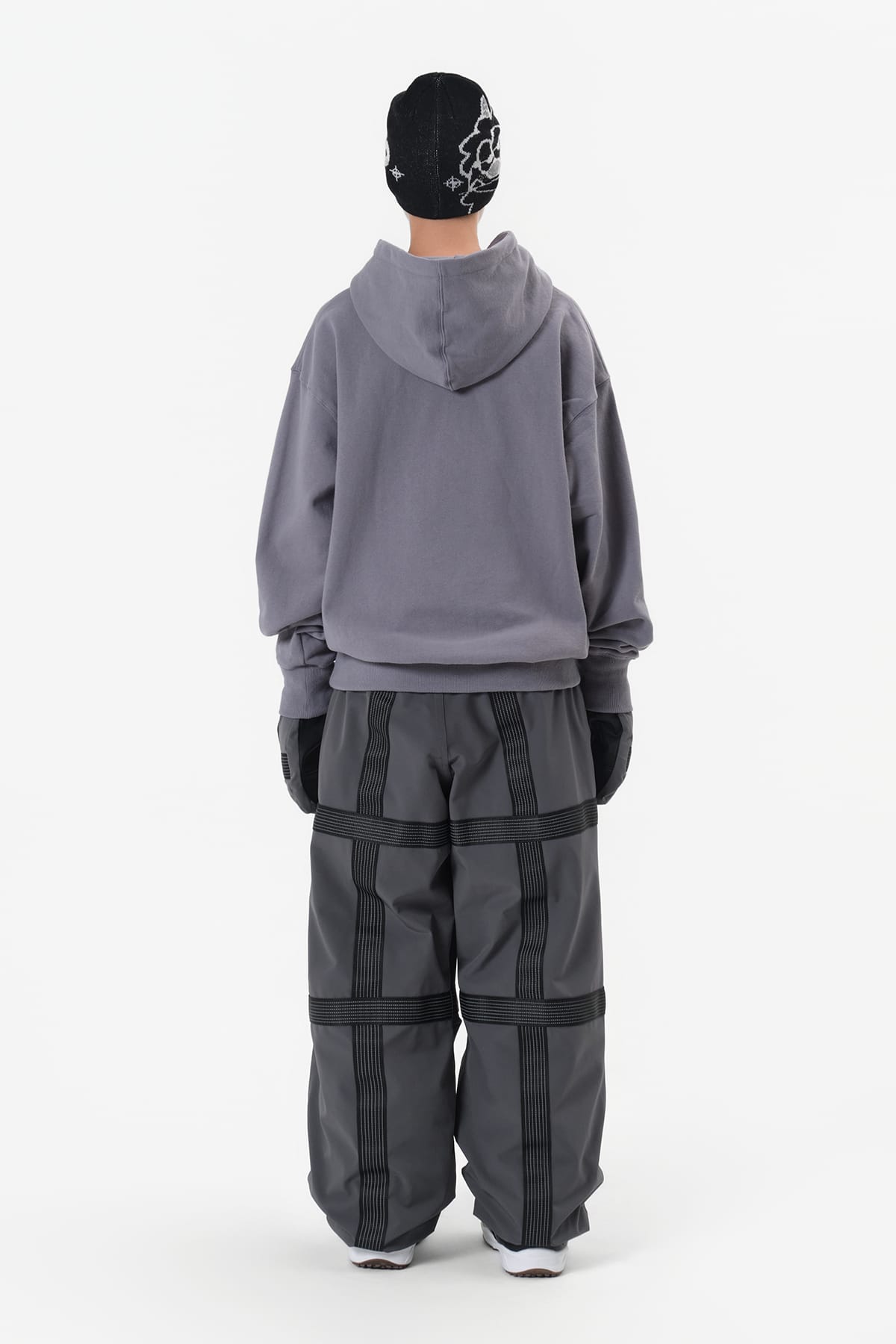 [INVITED] REFLECTIVE LINE BANDED PANTS (WIDE FIT LV.2) COOL GREY