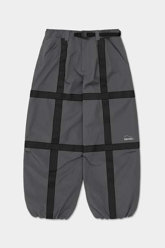 VERT REFLECTIVE LINE BANDED PANTS (WIDE FIT LV.2) COOL GREY