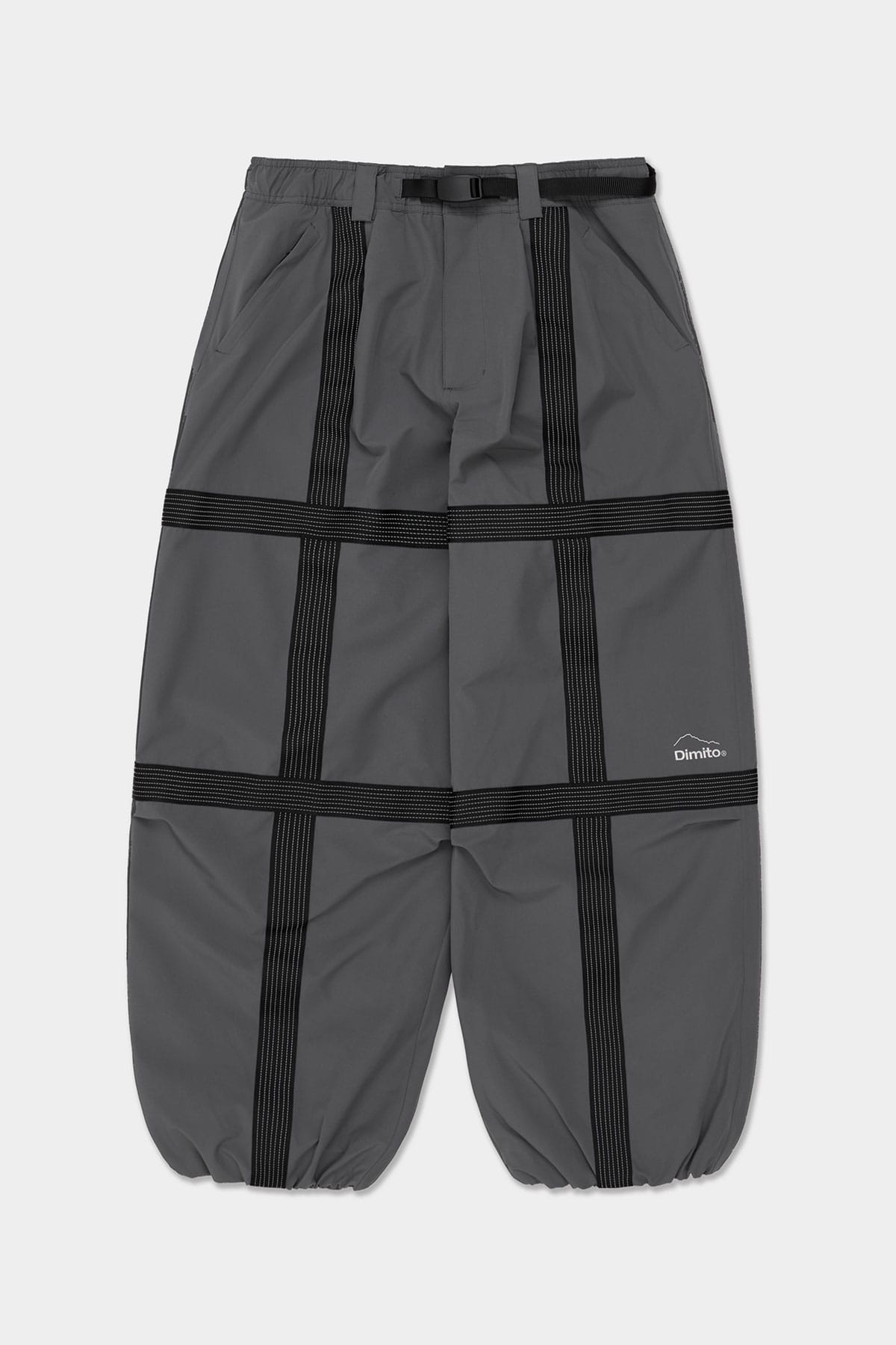 [PROMO] REFLECTIVE LINE BANDED PANTS (WIDE FIT LV.2) COOL GREY