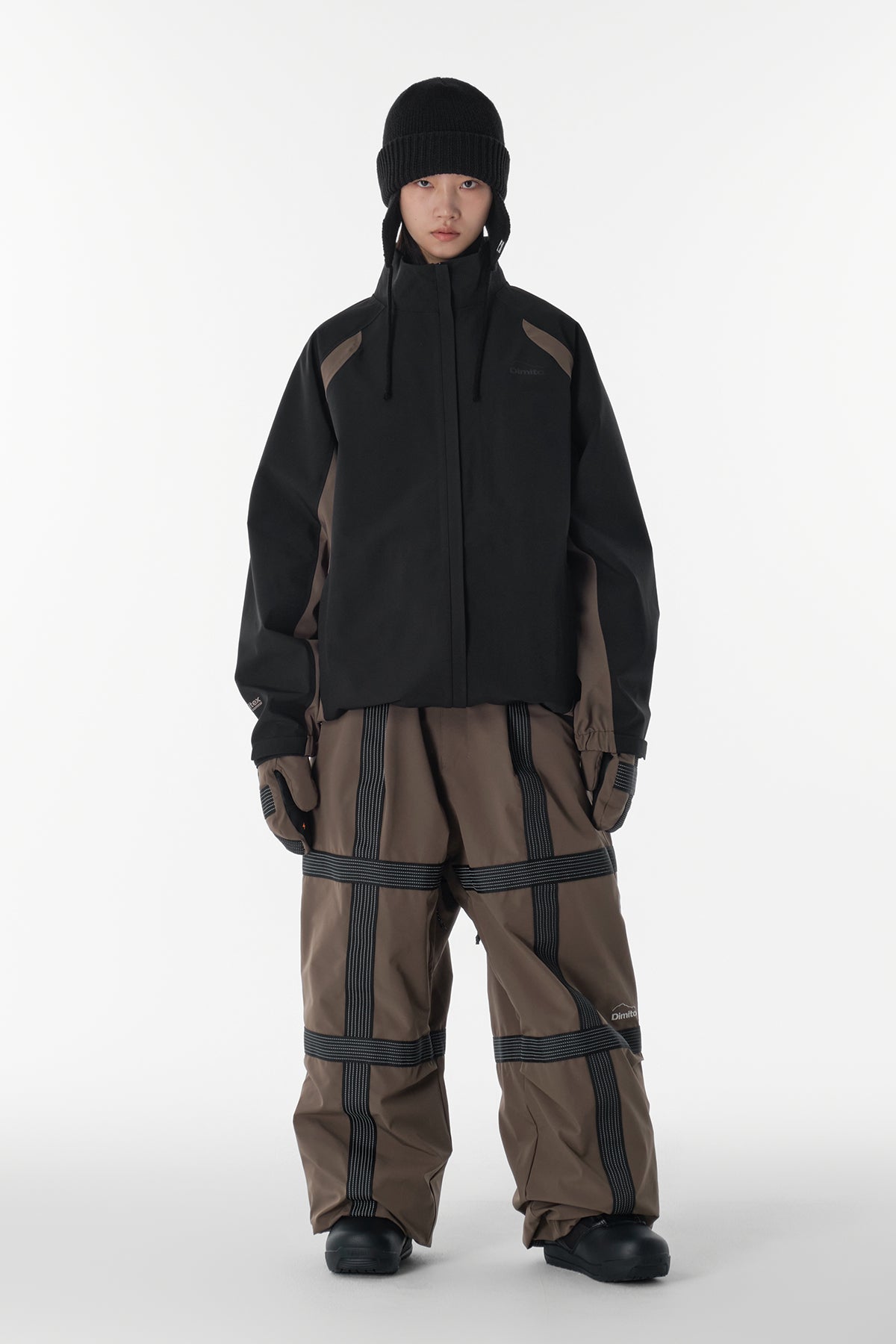VERT REFLECTIVE LINE BANDED PANTS (WIDE FIT LV.2) MUD