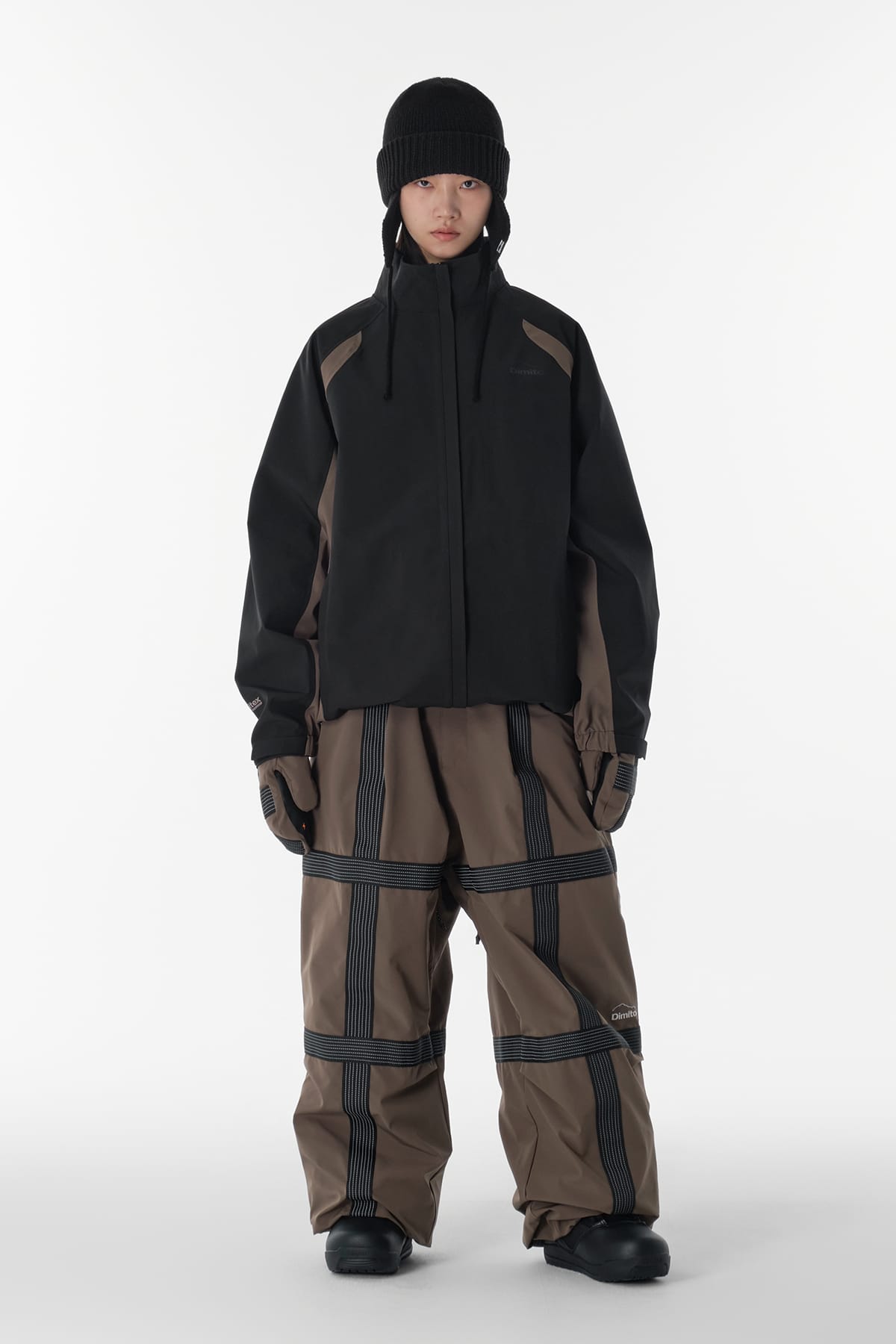 [INVITED] REFLECTIVE LINE BANDED PANTS (WIDE FIT LV.2) MUD