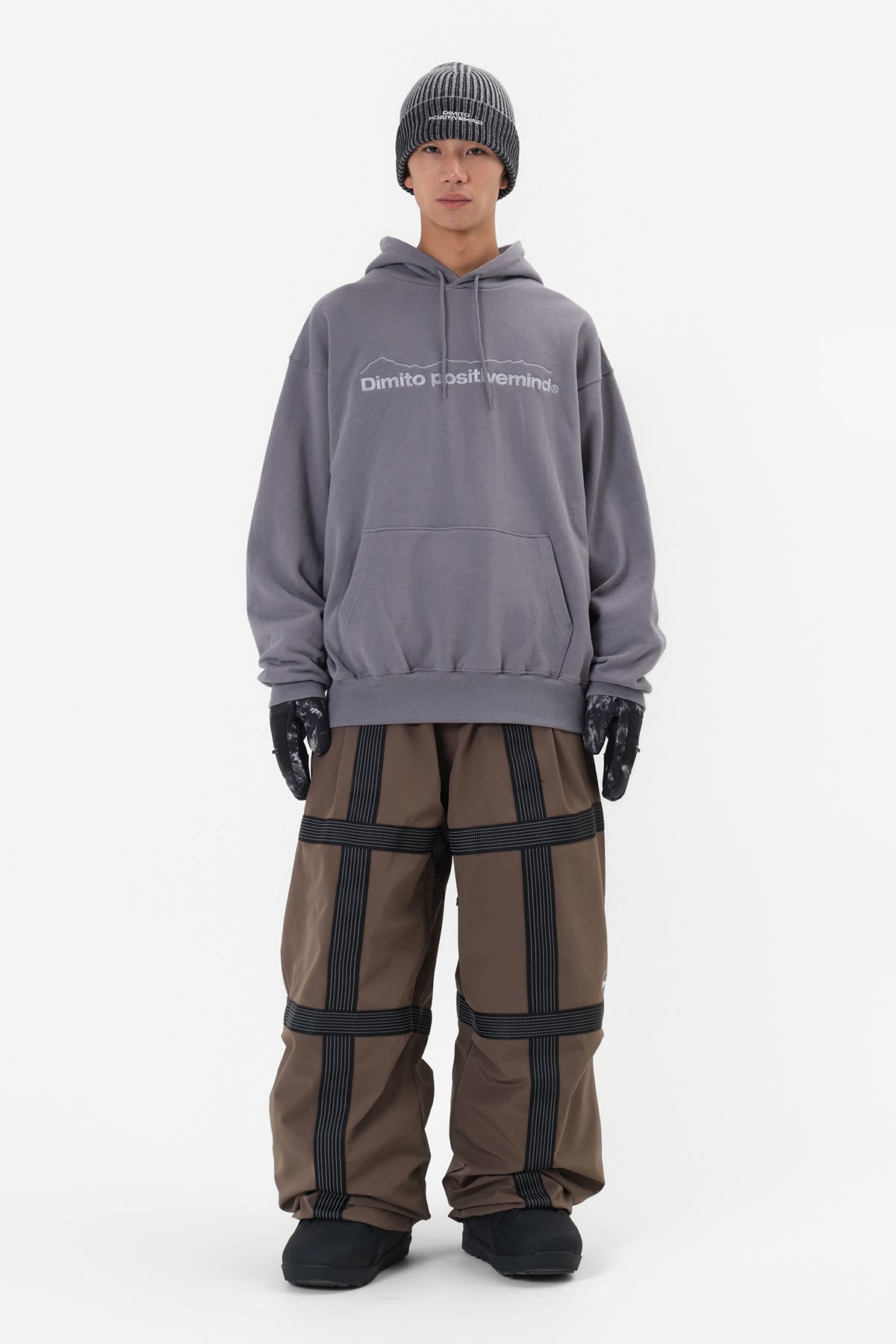 VERT REFLECTIVE LINE BANDED PANTS (WIDE FIT LV.2) MUD