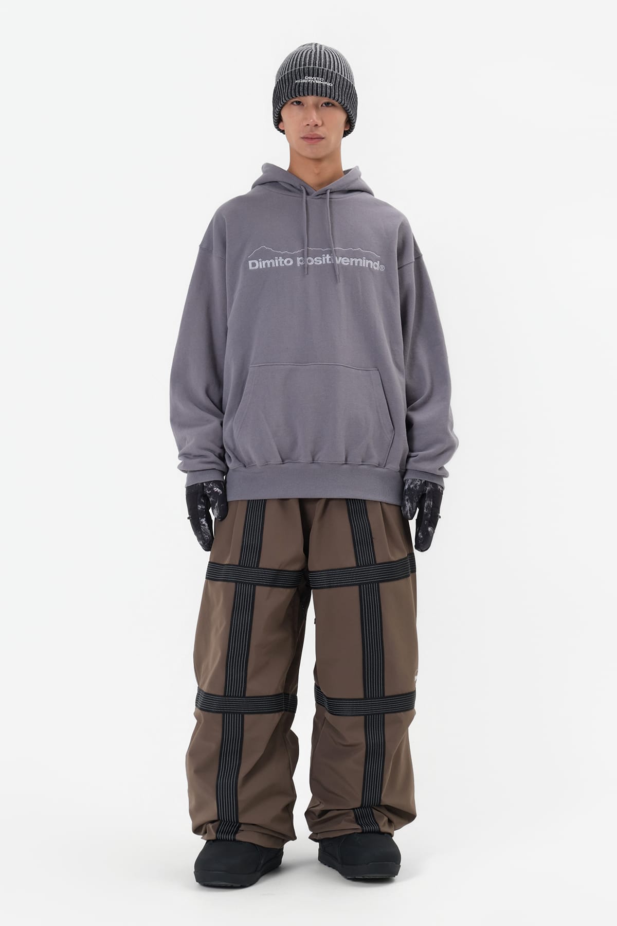 [PROMO] REFLECTIVE LINE BANDED PANTS (WIDE FIT LV.2) MUD