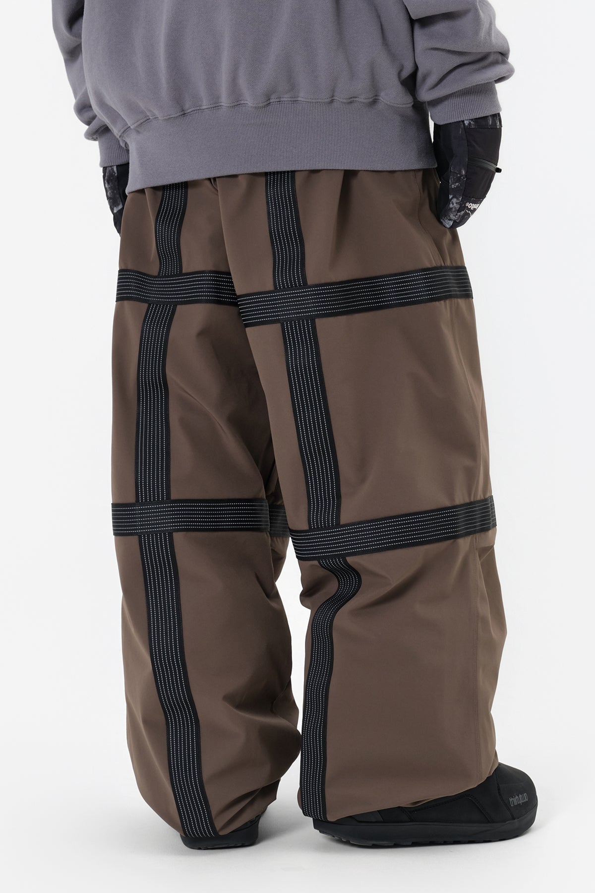VERT REFLECTIVE LINE BANDED PANTS (WIDE FIT LV.2) MUD