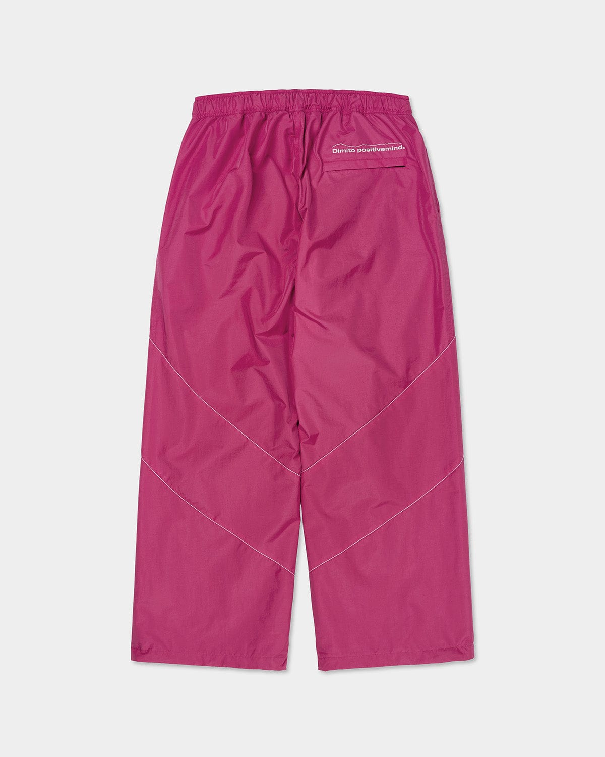 VERT RUNNER LINE PANTS CHERRY (Semi Wide Fit)