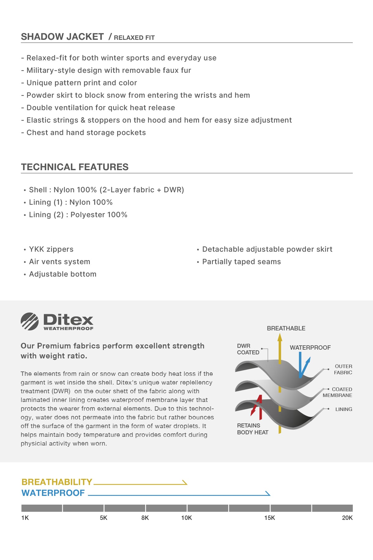 VERT SHADOW JACKET OFF WHITE