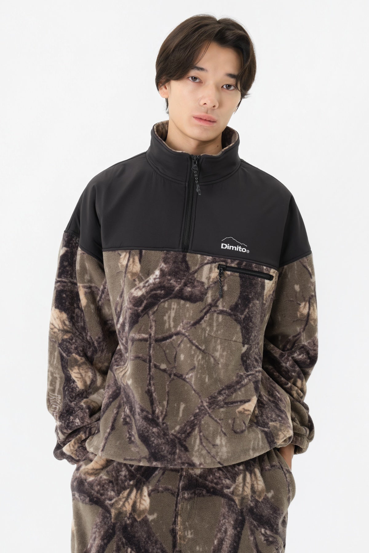 VERT TEAM KOREA REPLICA 25 FLEECE HALF ZIP REAL TREE