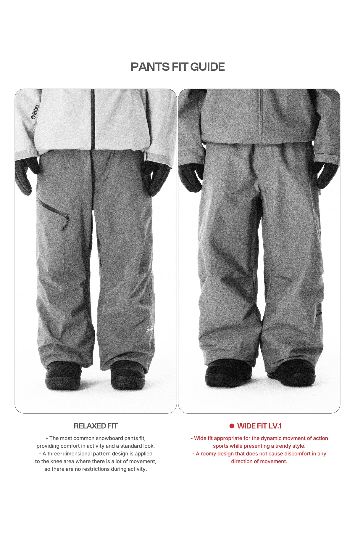 VERT TEAM KOREA REPLICA BANDED DOUBLE KNEE PANTS (WIDE FIT LV.1) BLACK