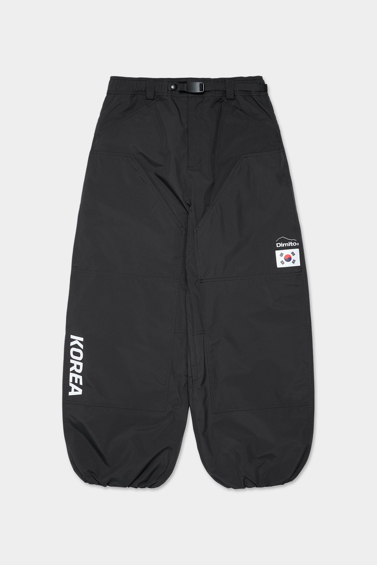 VERT TEAM KOREA REPLICA BANDED DOUBLE KNEE PANTS (WIDE FIT LV.1) BLACK