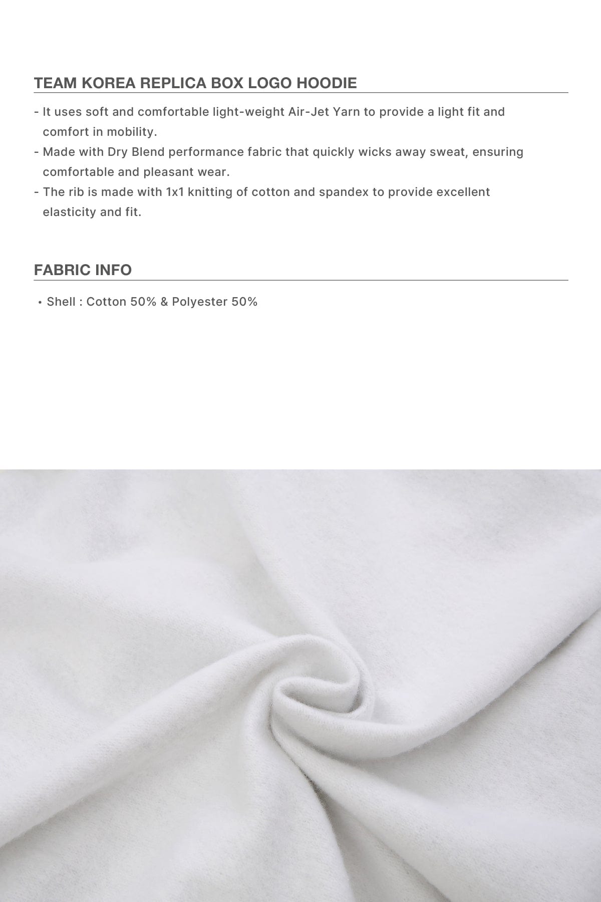 [INVITED] TEAM KOREA REPLICA BOX LOGO HOODIE WHITE
