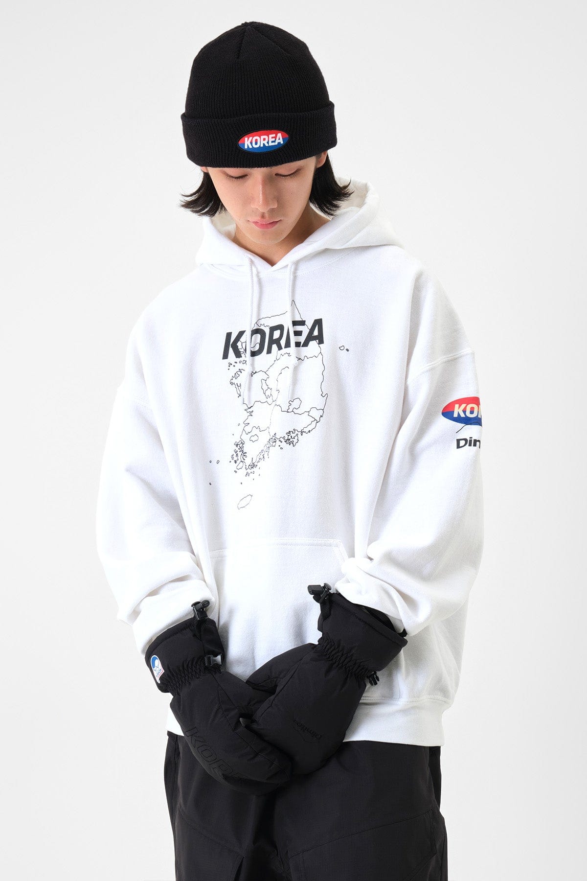 [INVITED] TEAM KOREA REPLICA BOX LOGO HOODIE WHITE