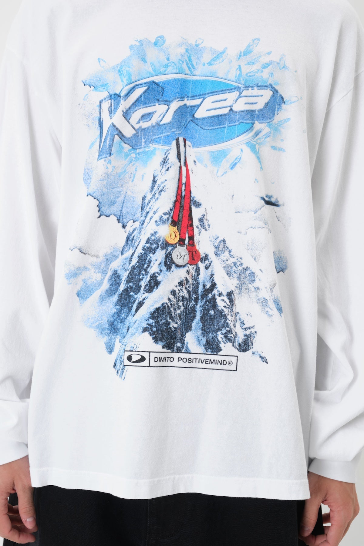 [INVITED] TEAM KOREA REPLICA COLLAGE LSV GD 6.5OZ TEE WHITE