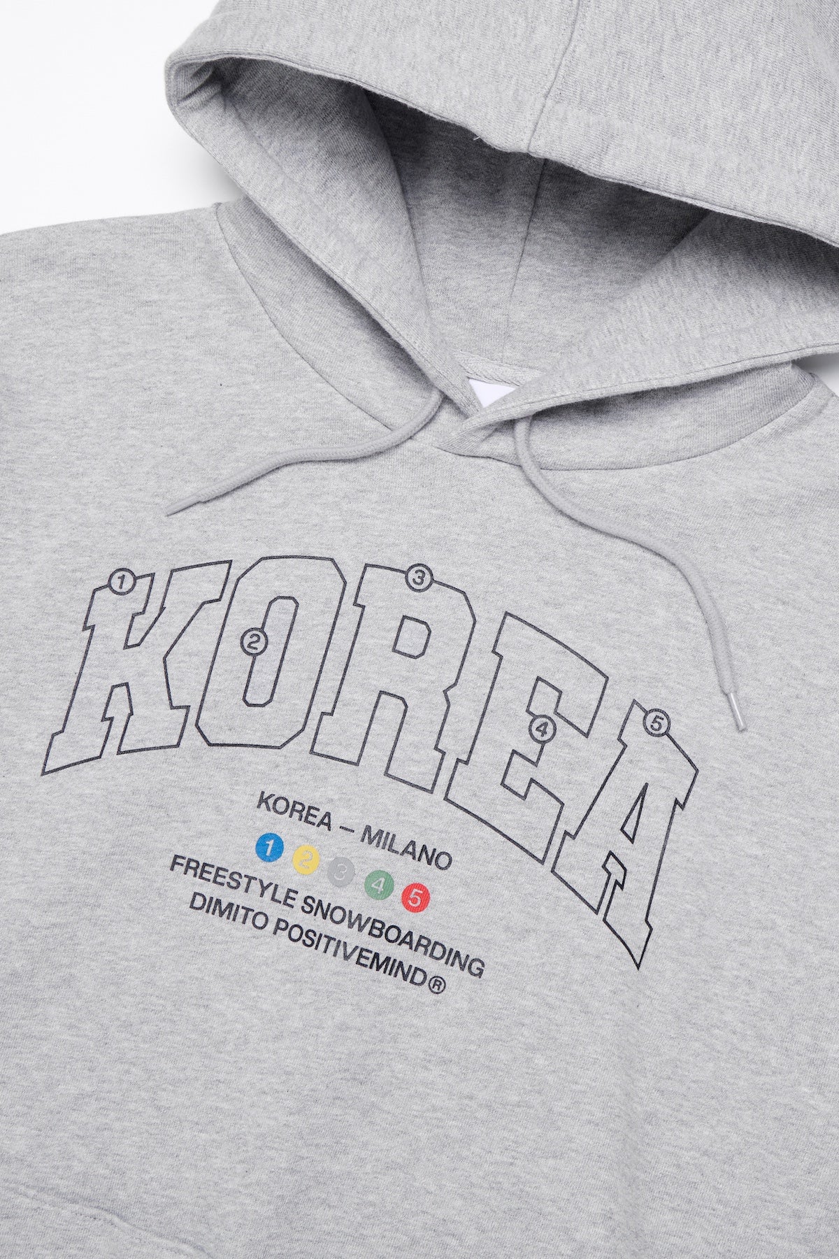 [INVITED] TEAM KOREA REPLICA COLORING HOODIE ASH