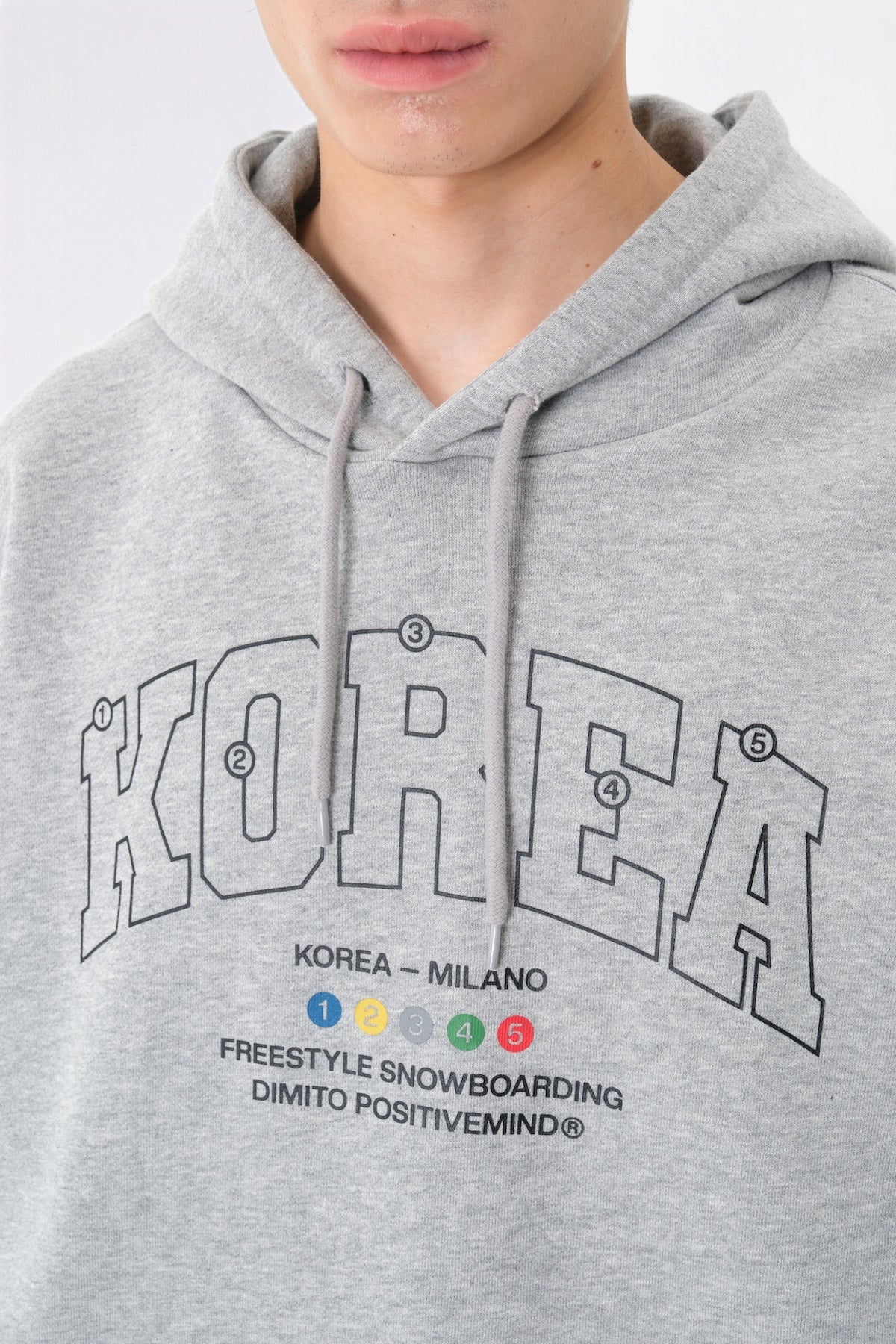 [INVITED] TEAM KOREA REPLICA COLORING HOODIE ASH