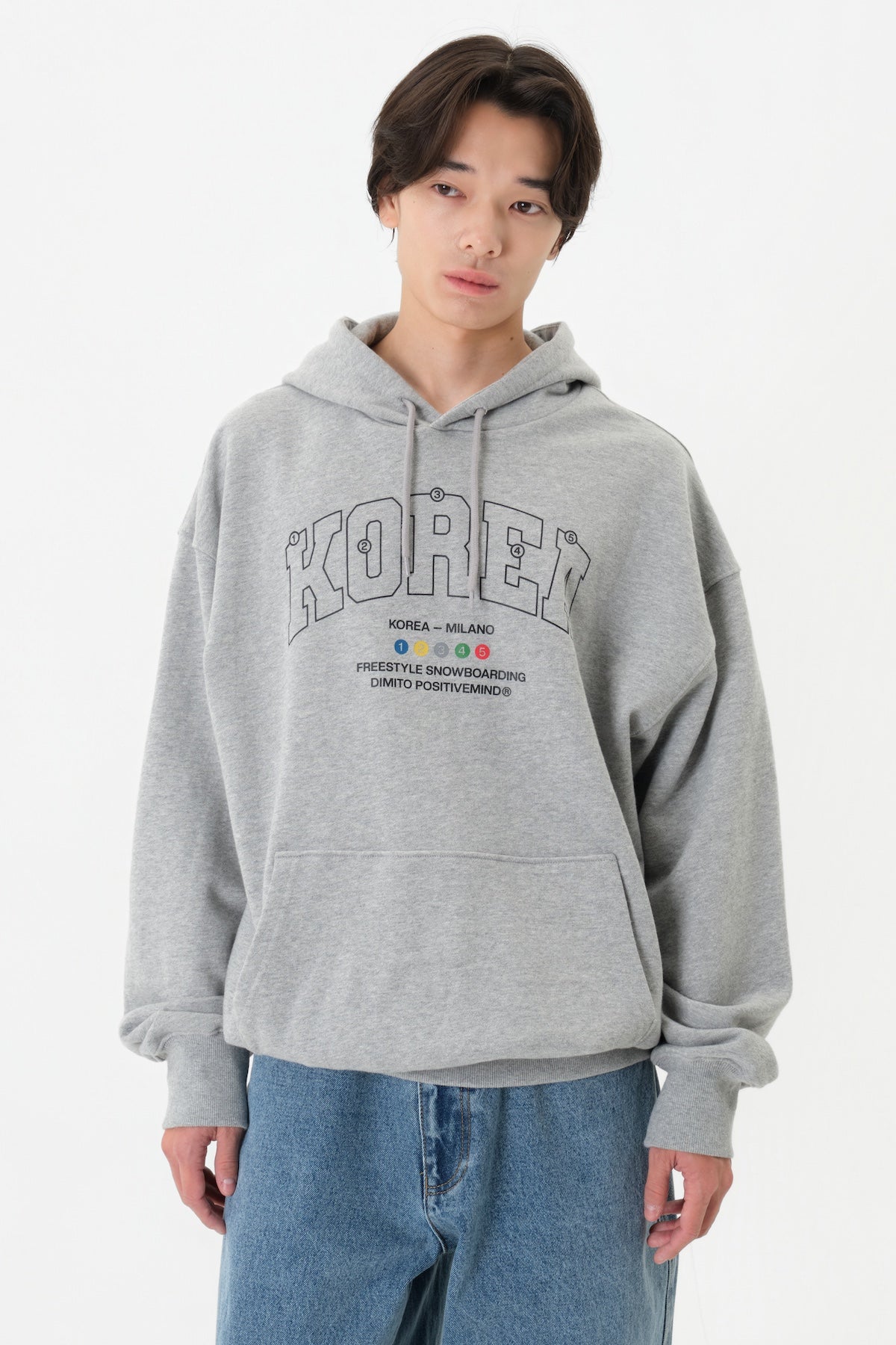 VERT TEAM KOREA REPLICA COLORING HOODIE ASH